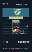 Whole-city overview retaining the coast and island